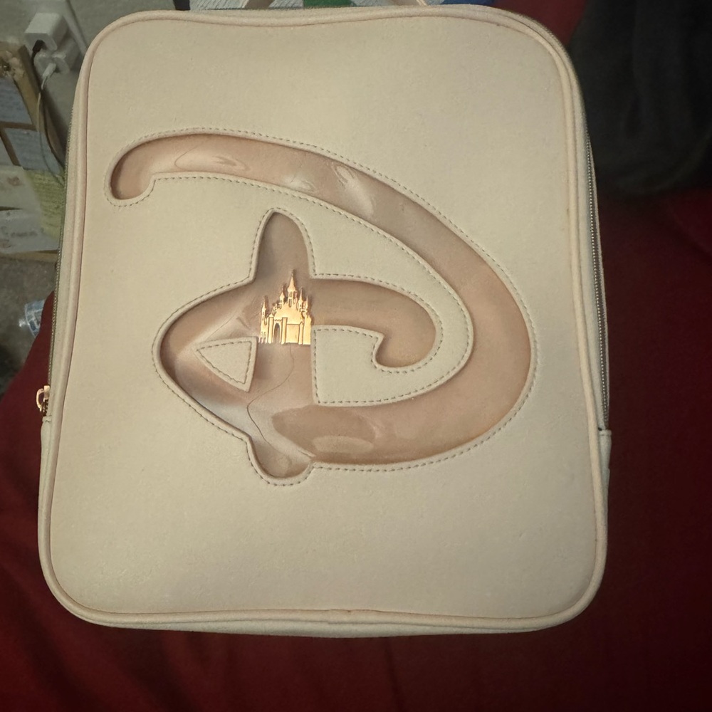 Disney Cream Backpack with Gold Accent